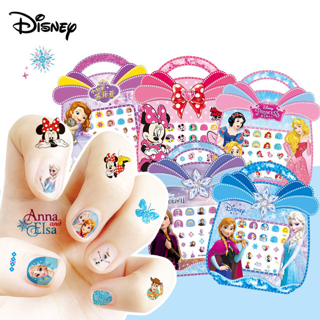 Disney Nail Art Stickers Mickey Mouse Manicure Design Sophia Princess  Frozen Cartoon Disney Nail Decals Decoration Gift for Girl - AliExpress